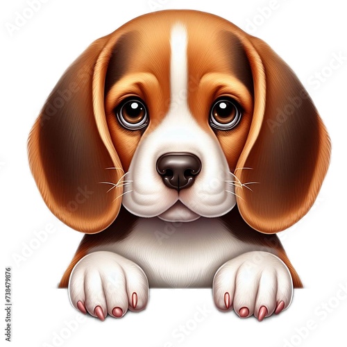 Animal, dog, pet, cute dog, lovely dog, spotted dog, illustration, digital art, dog character, animal character,