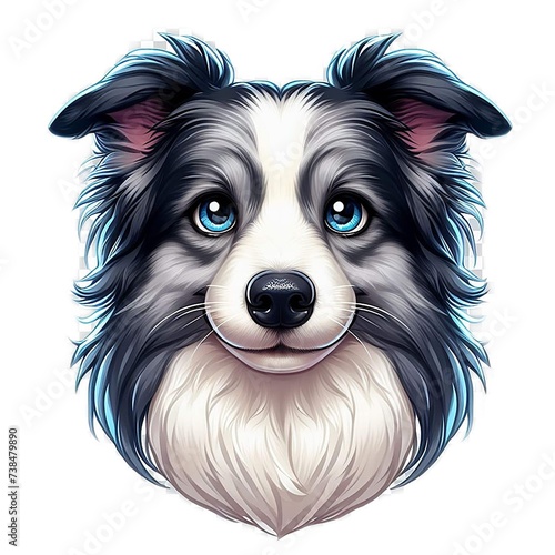 Animal, dog, pet, cute dog, lovely dog, spotted dog, illustration, digital art, dog character, animal character,