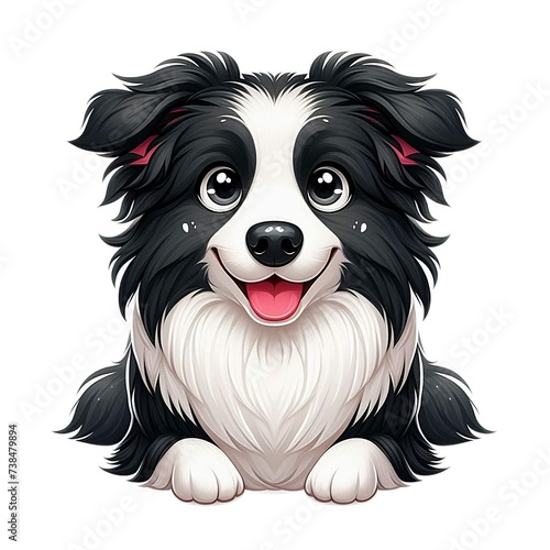 Animal, dog, pet, cute dog, lovely dog, spotted dog, illustration, digital art, dog character, animal character,