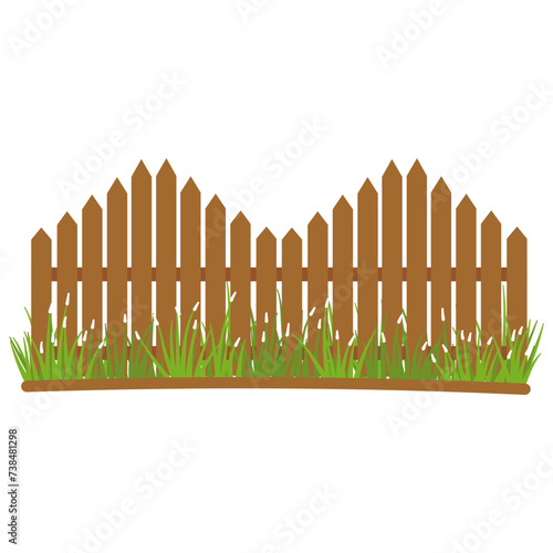 Wooden fence