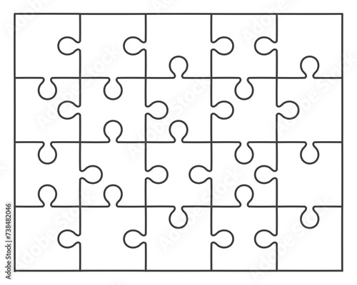 jigsaw puzzle background vector