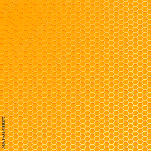 Honeycomb seamless pattern yellow honey comb vector