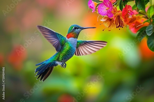hummingbird in flight © muneer art