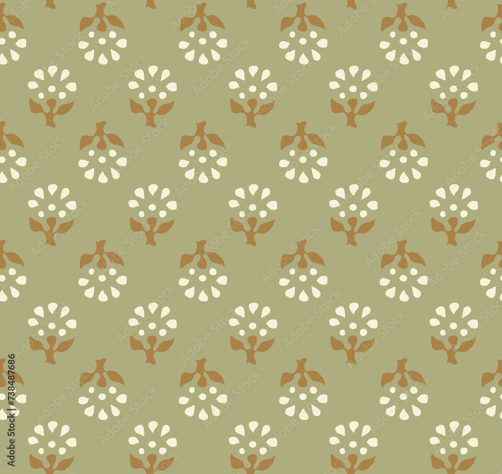 Indian booti block print screen print seamless repeat pattern Indian booti block print screen print seamless repeat pattern