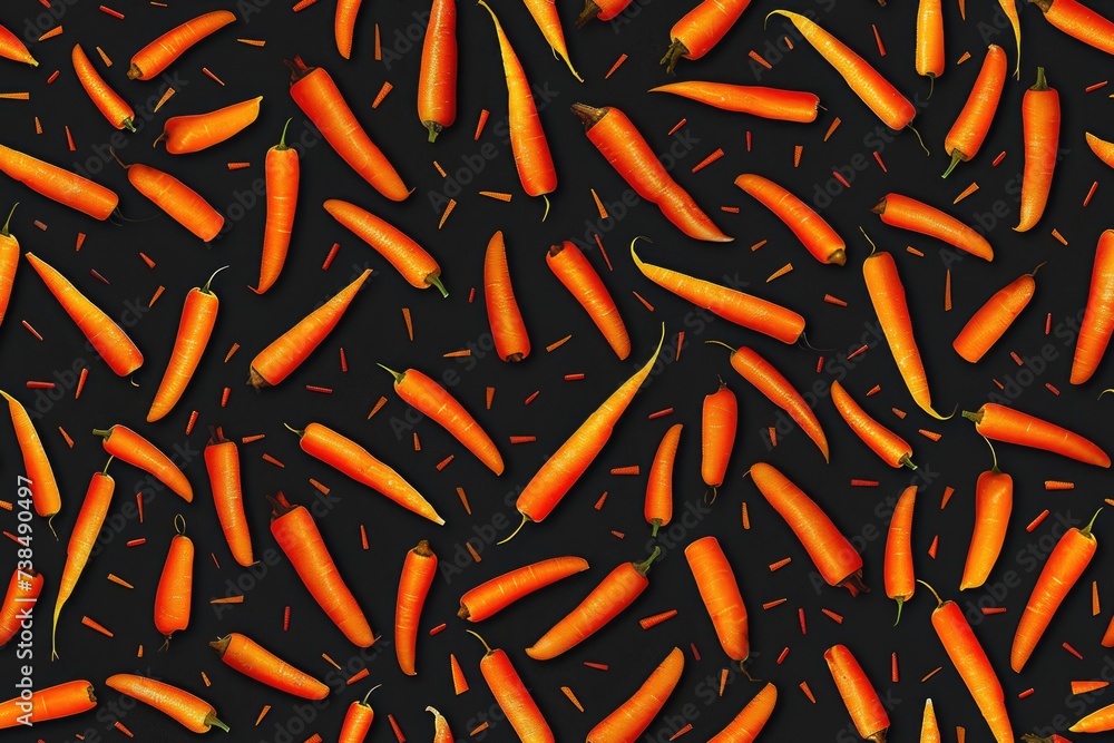 Carrot pattern background .