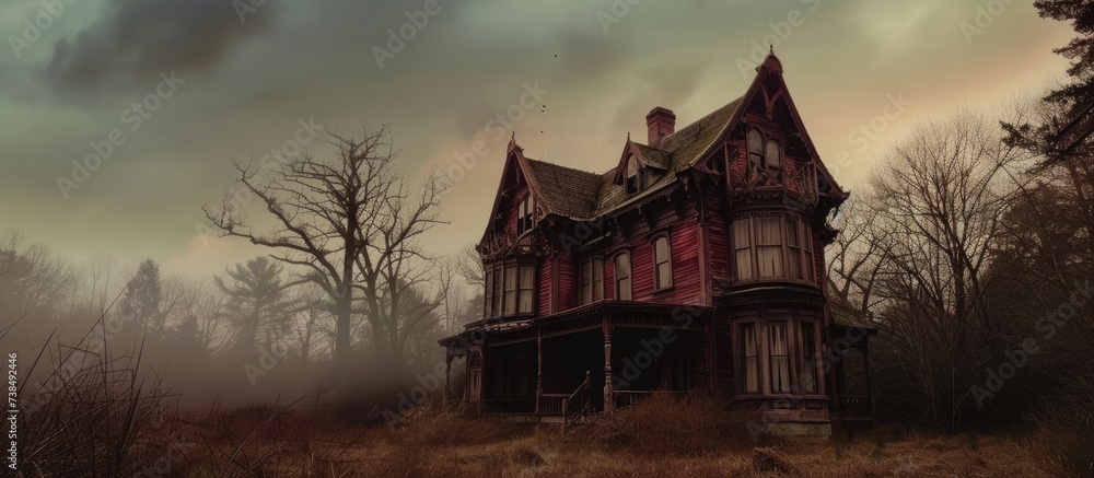 Color of a spooky house Color of a spooky house