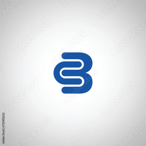 Letter CB logo vector