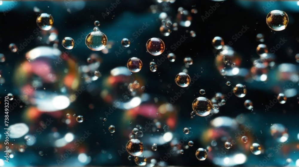 Soap bubbles with a mix of sizes, creating a dynamic and lively background Soap bubbles with a mix of sizes, creating a dynamic and lively background