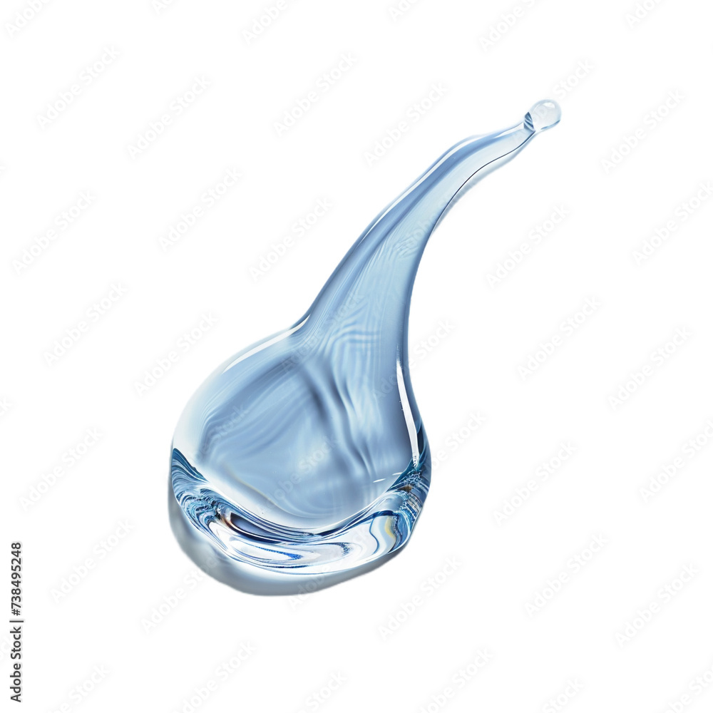 Spilled water drop isolated on transparent background. Clear droplets of pure aqua, blue cosmetic serum or gel in top view Spilled water drop isolated on transparent background. Clear droplets of pure aqua, blue cosmetic serum or gel in top view