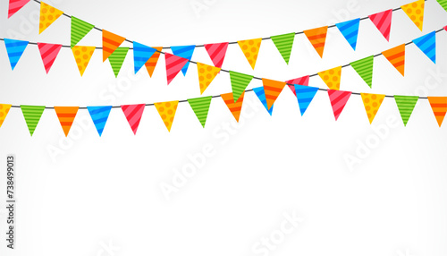 bring joy to your celebrations with festive pennant decorative background