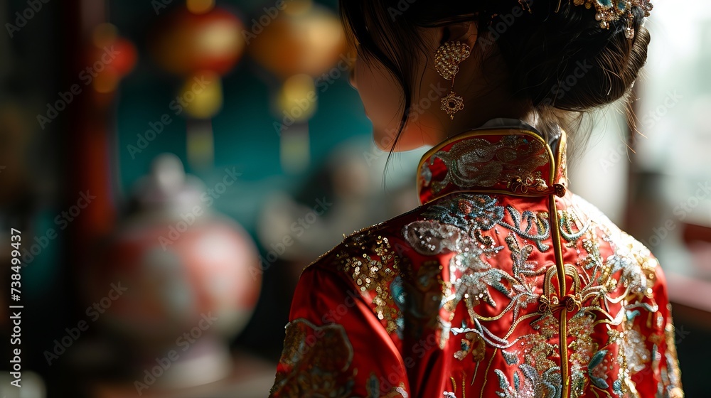 A Bride In Traditional Kimono A Bride In Traditional Kimono