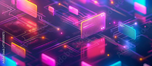 Secure Electronic online payment credit card data processing transaction traffic blockchain architecture background