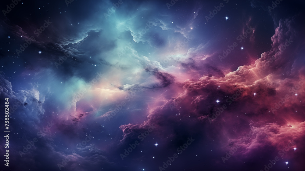 space background with nebula and stars