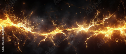 Electric sparks abstract background.