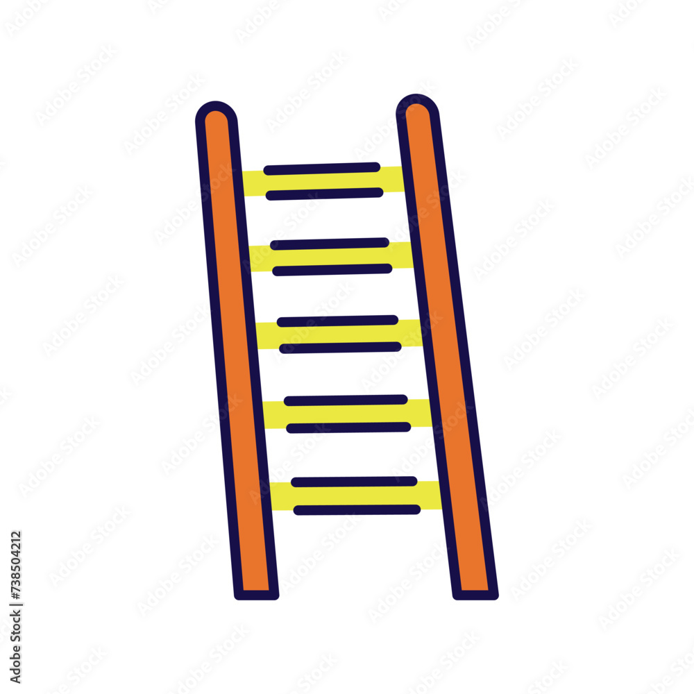 ladder icon with white background vector stock illustration ladder icon with white background vector stock illustration