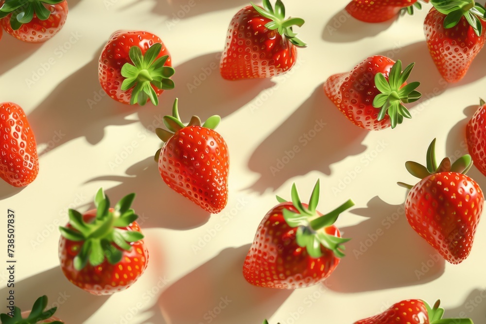 Strawberry pattern background Strawberry pattern background
