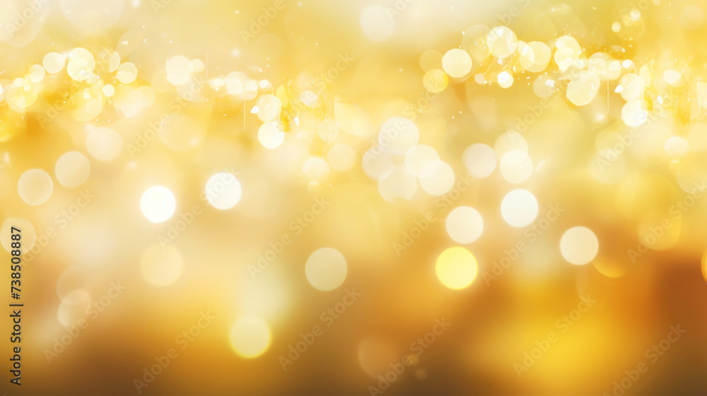Abstract light yellow background image with soft bokeh. Generative AI