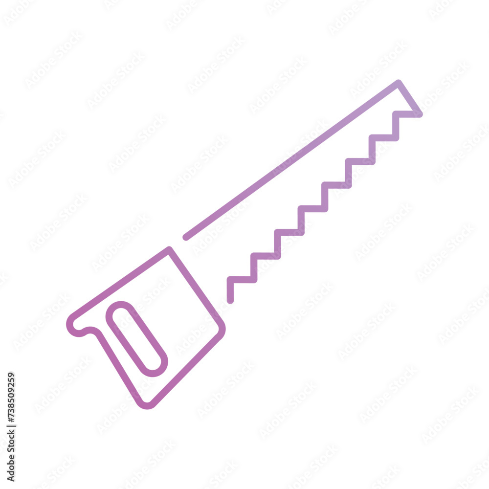 hand saw icon with white background vector stock illustration hand saw icon with white background vector stock illustration