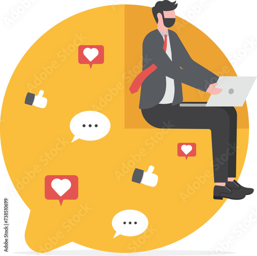 couple chatting on mobile, Dating app and virtual relationship
