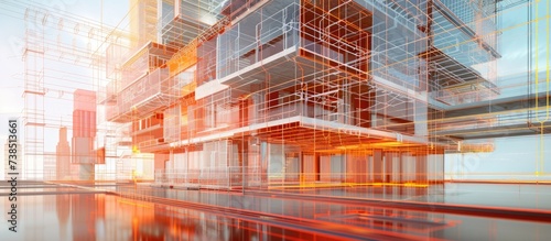 The future of construction for architects and engineers is illustrated through digital twins technology.