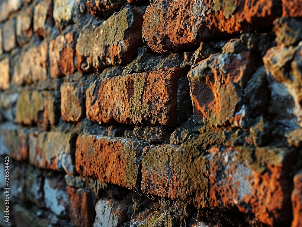 Brick wall close-up. Abstract background and texture for design. Brick wall close-up. Abstract background and texture for design.