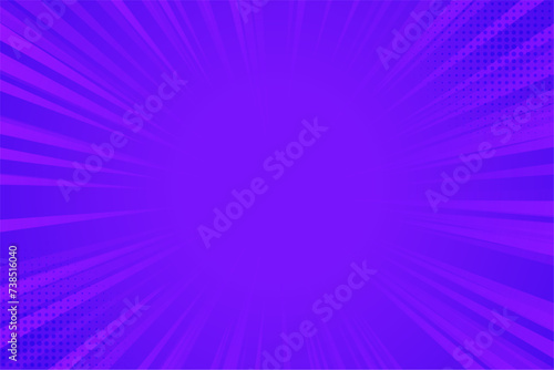 abstract comic line explosion purple background design