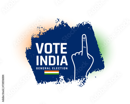 indian general voting background for political campaign photo