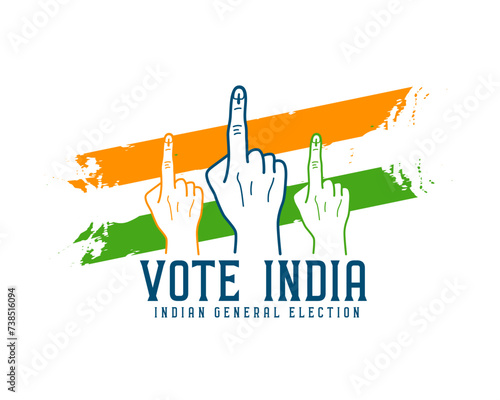 indian voting day background for social campaign