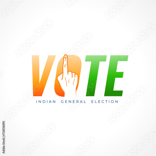 indian voting day background for political volunteer