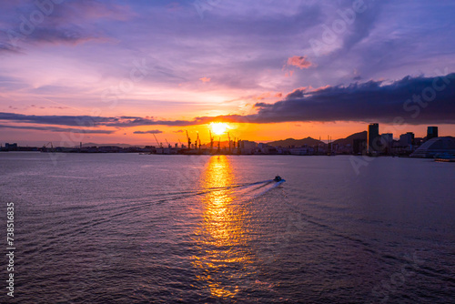 美しい夕日