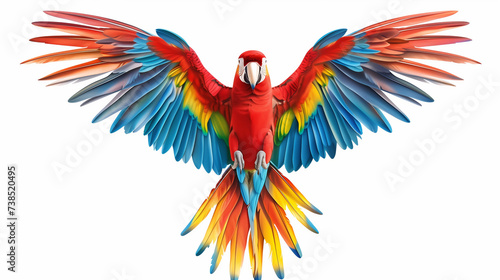 Parrot on a white background