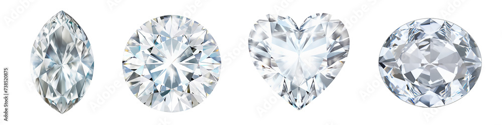 White Zircon Gemstone clipart collection, vector, icons isolated on transparent background White Zircon Gemstone clipart collection, vector, icons isolated on transparent background