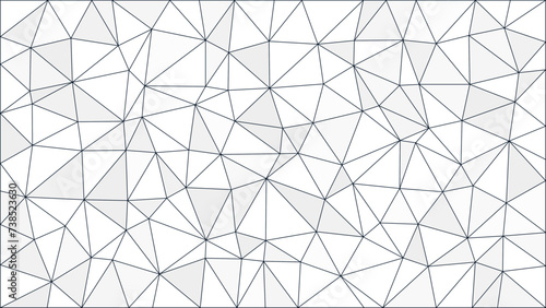 White Asymmetrical Geometry With Dark Lines Wallpaper Background