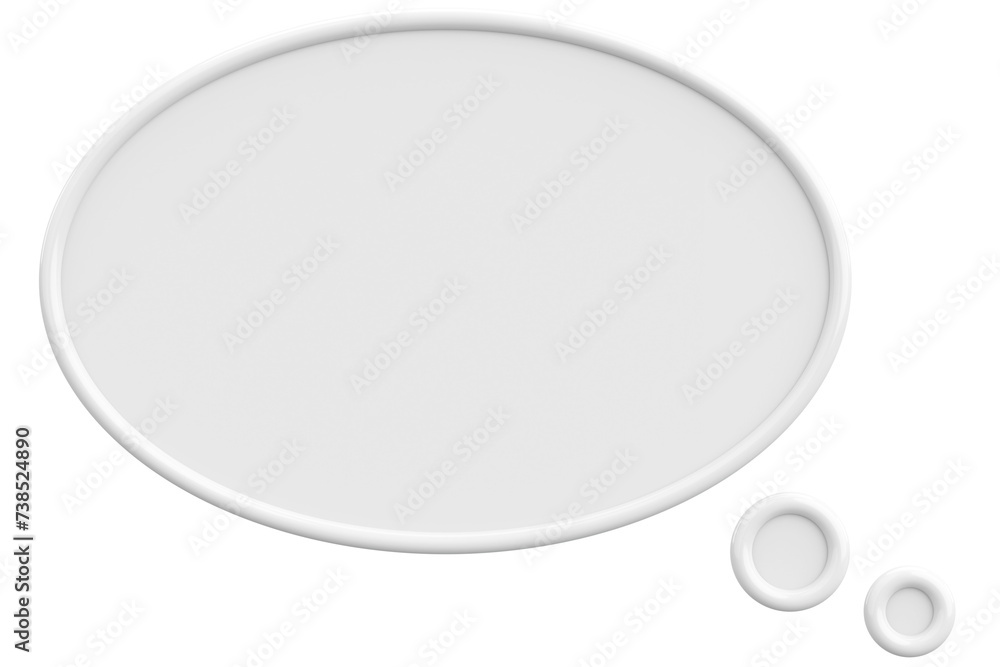 Speech Bubble. Text Box. 3D Illustration. Speech Bubble. Text Box. 3D Illustration.