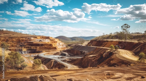 Massive mining infrastructure in Australia for gold and copper production