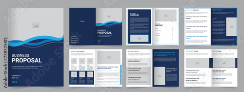 Professional Business Proposal Template Design, Editable Vector format Template