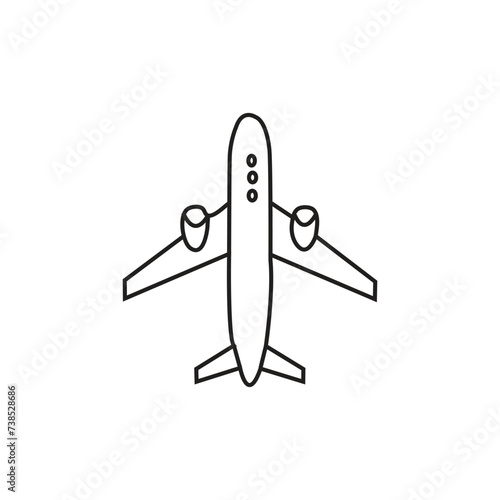 Continuous line drawing of aircraft flight routes and airport destinations.