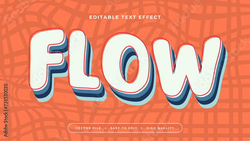 Flow text effect with halftone grid
