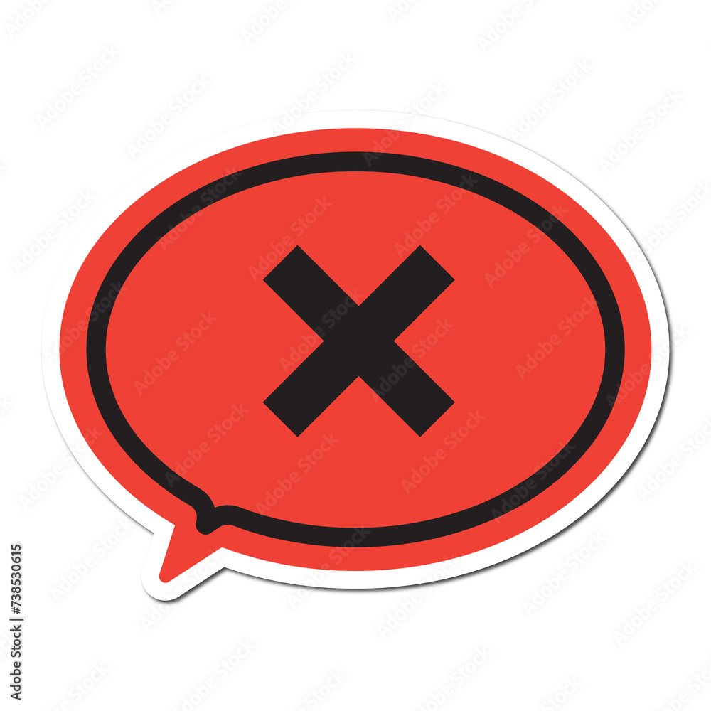 Fototapeta premium Sign Sticker