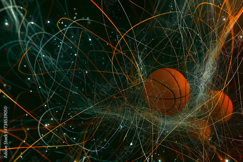Basketball background.
