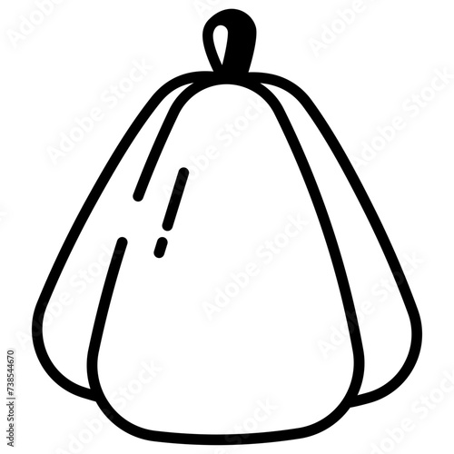 Sauna Hat glyph and line vector illustration