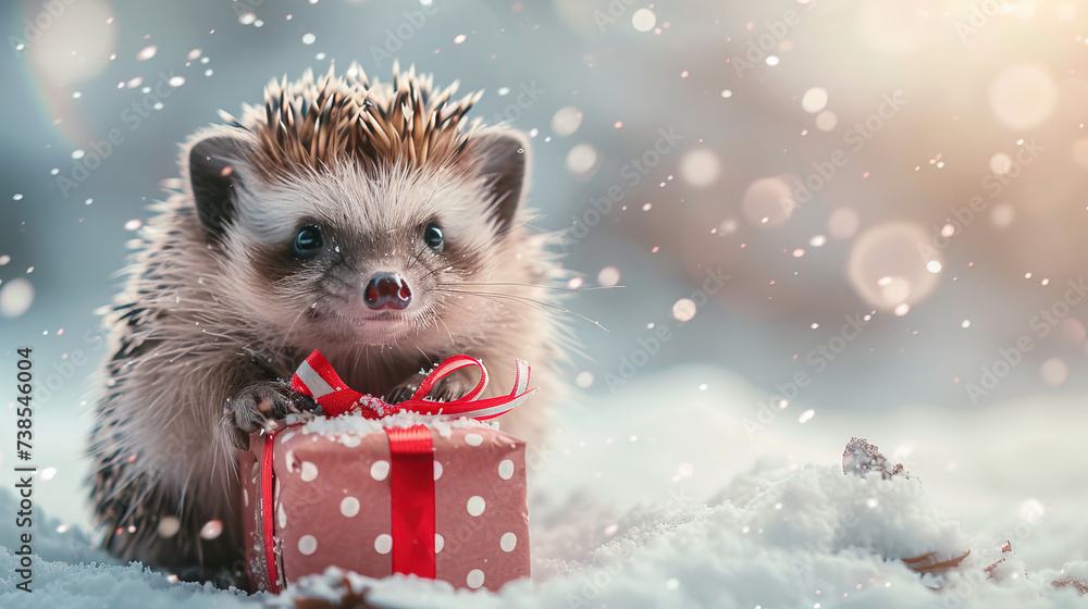 Meet our adorable hedgehog bearing gifts a cute surprise for any occasion. Share joy and