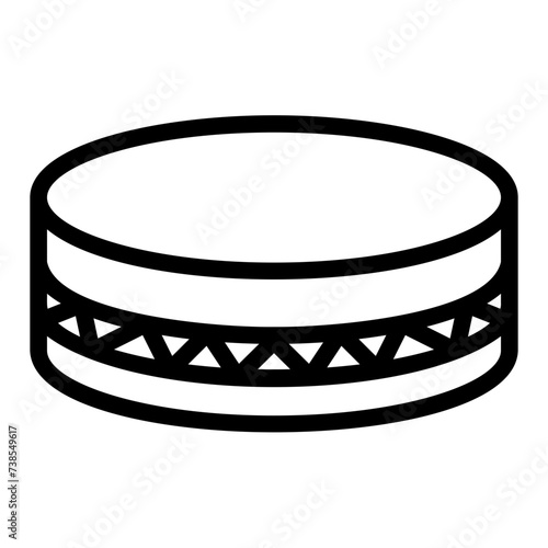 muslim cap outline icon