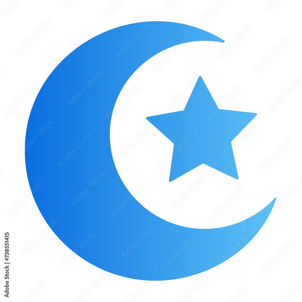 moon gradient icon moon gradient icon