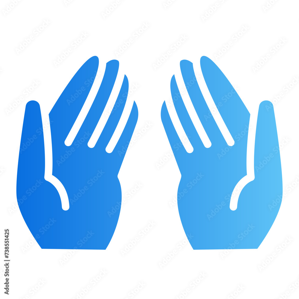 open hands gradient icon open hands gradient icon