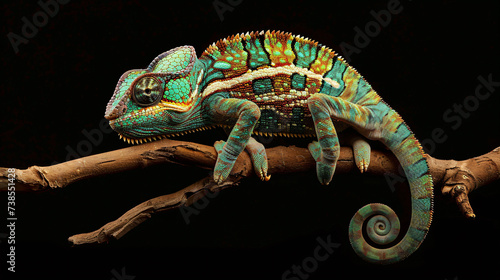 Chameleon on a branch