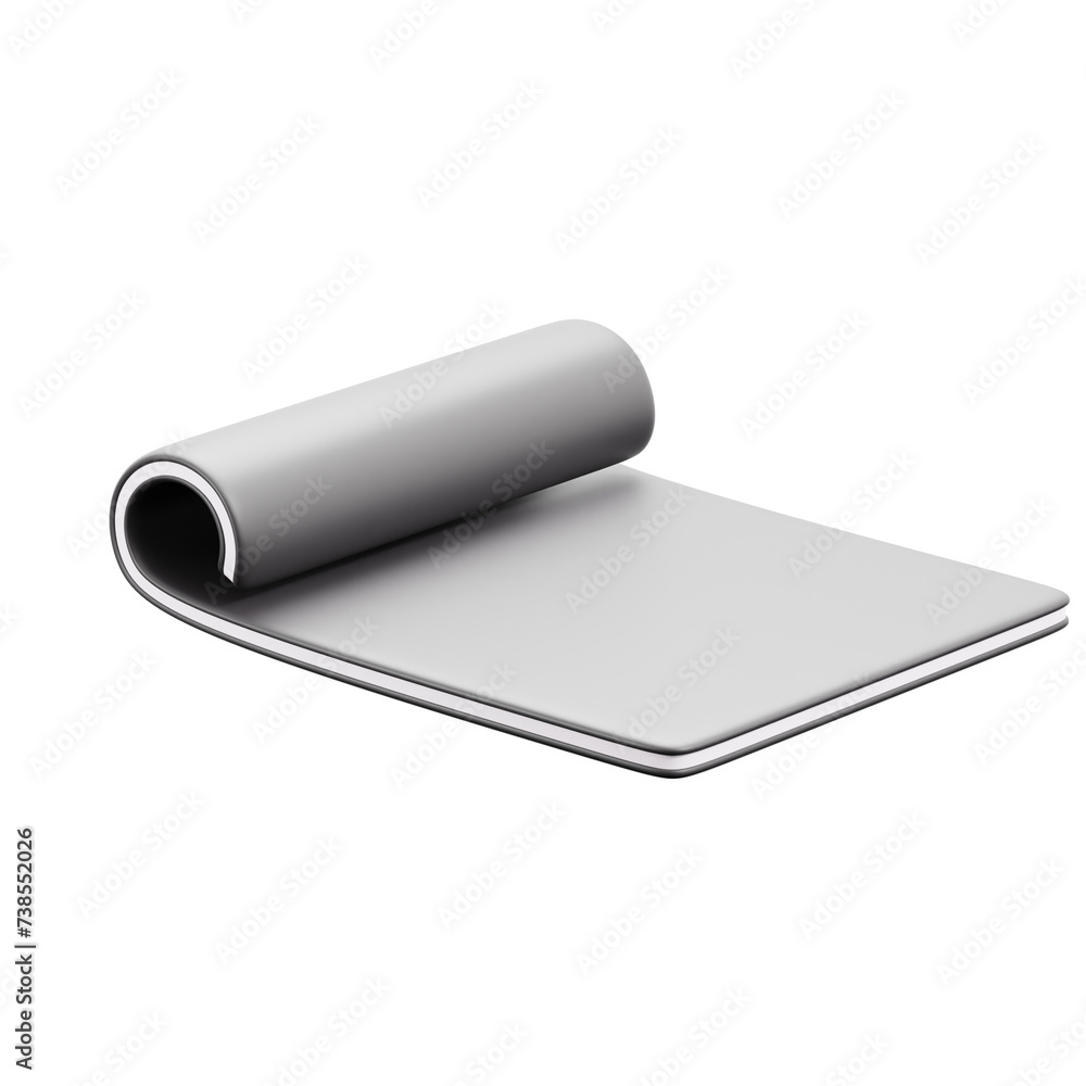 Yoga mat 3d icon isolated White Background 3d rendering Yoga mat 3d icon isolated White Background 3d rendering