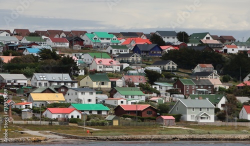 Houses in Stanley, aka Port Stanley, the capital of the Falkland Islands.