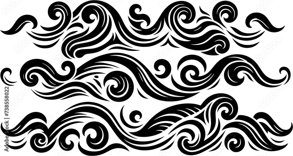 Swirling Ornamental Patterns