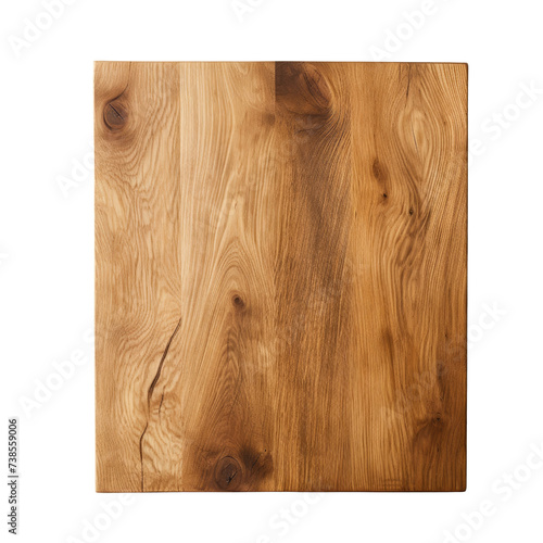 Wooden board on transparent background